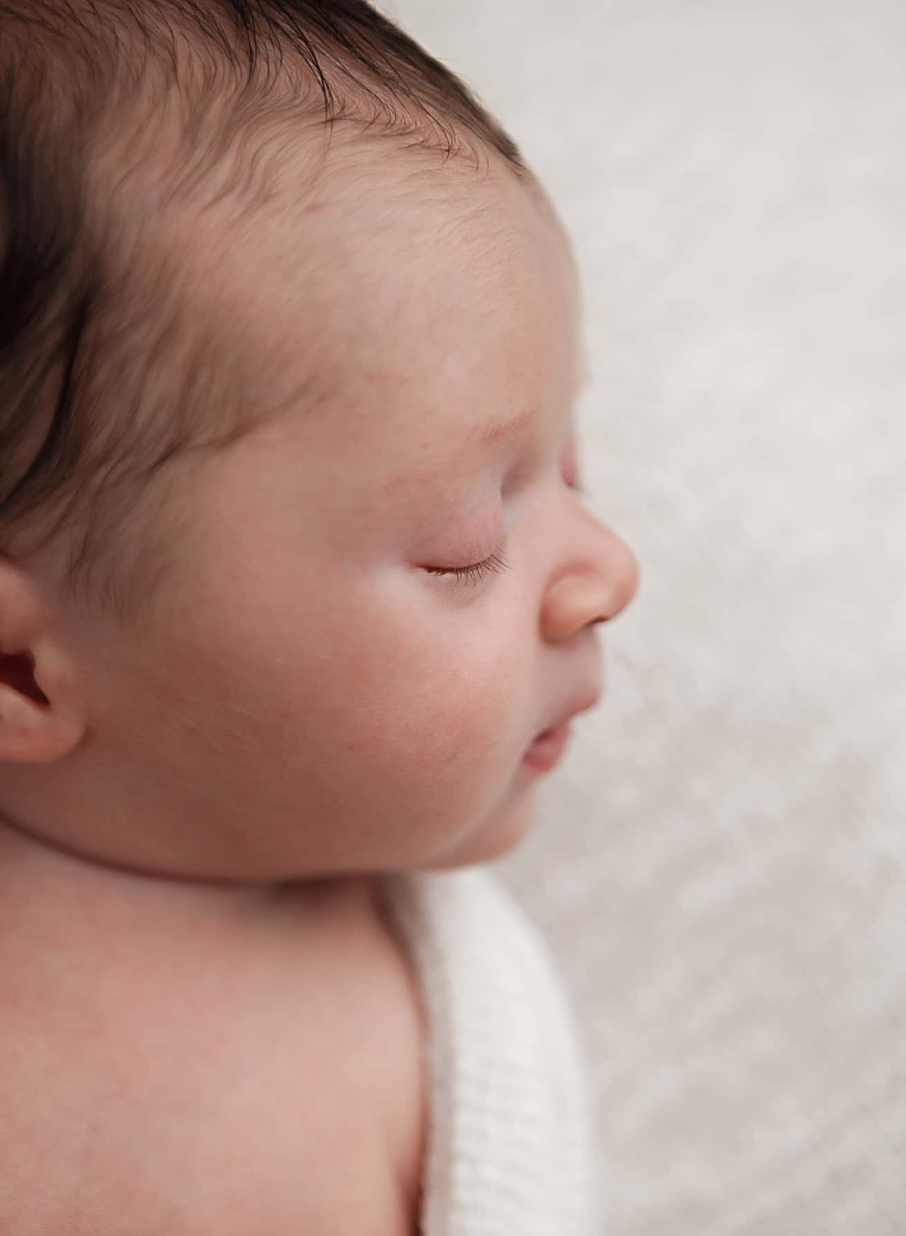 newborn side profile